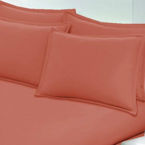 Fronha Avulsa Buettner Malha 250 Lisa com Moldura Image 50cmx70cm Salmão é boa?