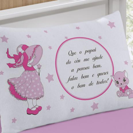 Fronha Avulsa Buettner Malha Estampada Oração do Bem 50cmx70cm Art Print Branco é boa?