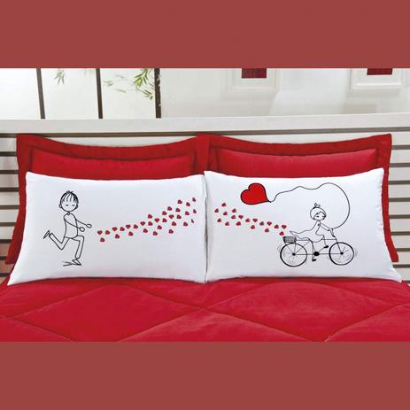 Fronhas Emoções 100 Algodão 02 Peças - Bicicleta - Aquarela Menor preço em Fronhas Emoções 100 Algodão 02 Peças - Bicicleta - Aquarela