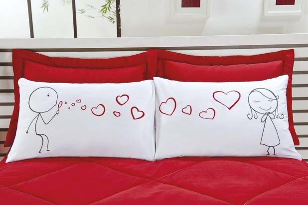 Fronhas Emoções Bolhas de Amor - 02 Peças - Decoramando Menor preço em Fronhas Emoções Bolhas de Amor - 02 Peças - Decoramando