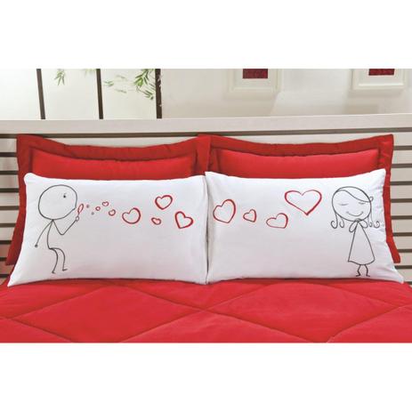 Fronhas para Travesseiros EMOÇÕES Love - 100 algodão Para esse produto FRETE A CONTRATAR - Vivart Menor preço em Fronhas para Travesseiros EMOÇÕES Love - 100 algodão Para esse produto FRETE A CONTRATAR - Vivart