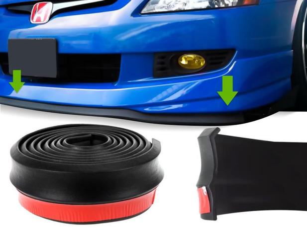 Front Lip Luzian Spoiler Universal Plástico Vinil Parachoque Curvo 2,5m Menor preço em Front Lip Luzian Spoiler Universal Plástico Vinil Parachoque Curvo 2,5m