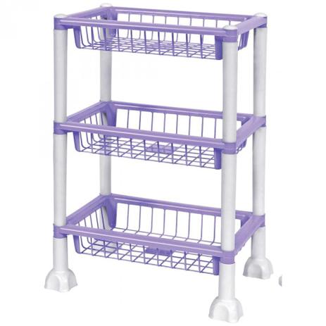 Fruteira 3 Andares Retangular Lilas R-0975 - Plasticos mb é boa?