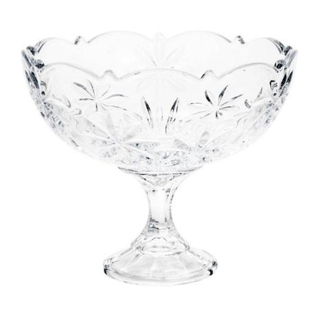 Fruteira com Pé de Vidro com Titânio Perseus 22cm Rojemac Transparente Menor preço em Fruteira com Pé de Vidro com Titânio Perseus 22cm Rojemac Transparente