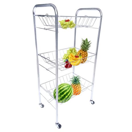 Fruteira De Chão Aço Cromado 179 - Duler Menor preço em Fruteira De Chão Aço Cromado 179 - Duler