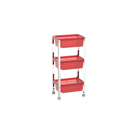 Fruteira/Organizador Cesta Plastica Suprema Vermelho Brinox Menor preço em Fruteira/Organizador Cesta Plastica Suprema Vermelho Brinox