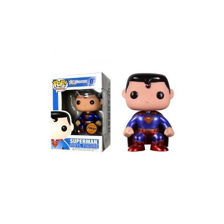 Funko Pop Chase Heroes Dc Super Heroes - Superman 07 Metallic - Vila Brasil Menor preço em Funko Pop Chase Heroes Dc Super Heroes - Superman 07 Metallic - Vila Brasil