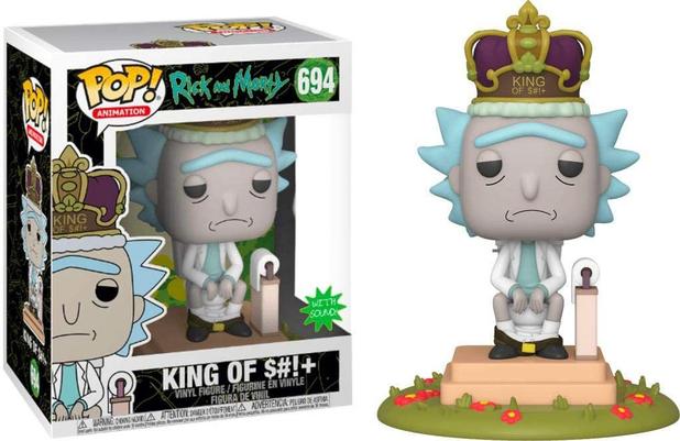 Funko POP! Deluxe Rick and Morty - King of !+ with Sound Menor preço em Funko POP! Deluxe Rick and Morty - King of !+ with Sound