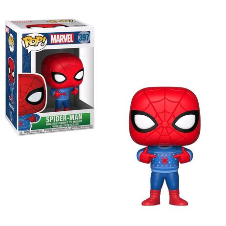 Funko Pop Marvel: Spider-Man - Spider-Man with Ugly Sweater 397 Menor preço em Funko Pop Marvel: Spider-Man - Spider-Man with Ugly Sweater 397