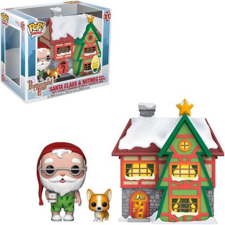 Funko Pop Santa Claus e Nutmeg w/ House Papai Noel Menor preço em Funko Pop Santa Claus e Nutmeg w/ House Papai Noel