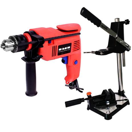 Furadeira de Impacto 1/2 110v 500w BTX Belfix c Suporte de Furadeira Sparta c Torno Morsa Menor preço em Furadeira de Impacto 1/2 110v 500w BTX Belfix c Suporte de Furadeira Sparta c Torno Morsa