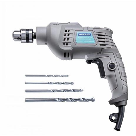 Furadeira de Impacto 3/8 500W Tramontina com Jogo de Brocas 4 peças 127V Cinza é ruim? Furadeira de Impacto 3/8 500W Tramontina com Jogo de Brocas 4 peças 127V Cinza é boa?