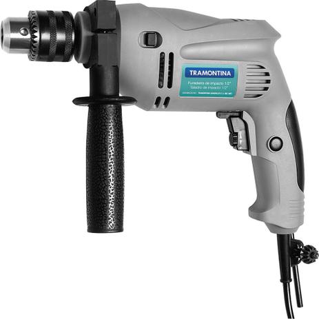 Furadeira de Impacto 500W 1/2” com Empunhadura Auxiliar e Limitador de Profundidade 42360/010 Tramontina Menor preço em Furadeira de Impacto 500W 1/2” com Empunhadura Auxiliar e Limitador de Profundidade 42360/010 Tramontina