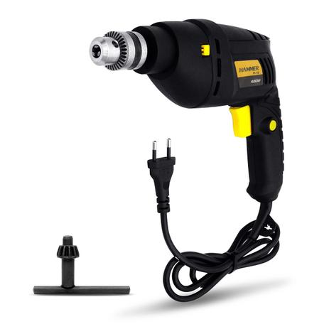 Furadeira de Impacto Hammer Mandril 3/8 Polegadas 10mm 420W 2800 RPM 110V Preto e Amarelo FI-10 - Goodyear Menor preço em Furadeira de Impacto Hammer Mandril 3/8 Polegadas 10mm 420W 2800 RPM 110V Preto e Amarelo FI-10 - Goodyear