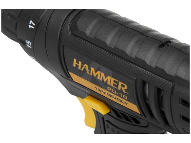 Furadeira e Parafusadeira a Bateria Hammer 12V - Velocidade Variável e Reversível 3/8” GYPLI10