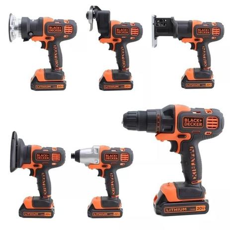 Furadeira E Parafusadeira Matrix 6 Em 1 Black Decker 20v Menor preço em Furadeira E Parafusadeira Matrix 6 Em 1 Black Decker 20v