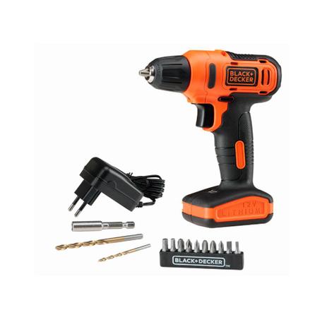Furadeira parafusadeira 3/8" LD12SP-BR bivolt 12V Black Decker - Black Decker Menor preço em Furadeira parafusadeira 3/8" LD12SP-BR bivolt 12V Black Decker - Black Decker