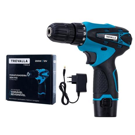 Furadeira Parafusadeira À Bateria Trevalla TL-FME-P02-7 Azul 12V Menor preço em Furadeira Parafusadeira À Bateria Trevalla TL-FME-P02-7 Azul 12V