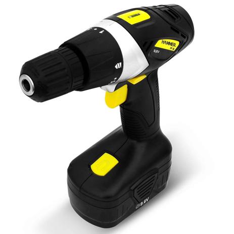 Furadeira Parafusadeira Mandril Hammer 10mm Sem Fio Bateria Recarregável Preta e Amarela PF96 GYPF96 Menor preço em Furadeira Parafusadeira Mandril Hammer 10mm Sem Fio Bateria Recarregável Preta e Amarela PF96 GYPF96