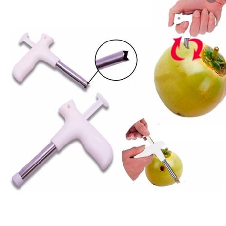Furador de Coco Perfurador Manual com Cabo Plástico - Sq Menor preço em Furador de Coco Perfurador Manual com Cabo Plástico - Sq