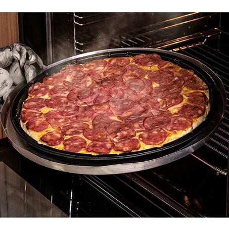 G 230 Forma Pizza 30cm Preta Pet C 5 Un Galvanotek Formas E Assadeiras Magazine Luiza