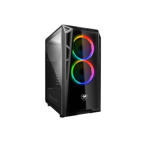 Gabinete Cougar Gaming Turret Rgb Black Edition Tempered Glass Mid Tower C/Janela - 385QMY0.0003 Menor preço em Gabinete Cougar Gaming Turret Rgb Black Edition Tempered Glass Mid Tower C/Janela - 385QMY0.0003