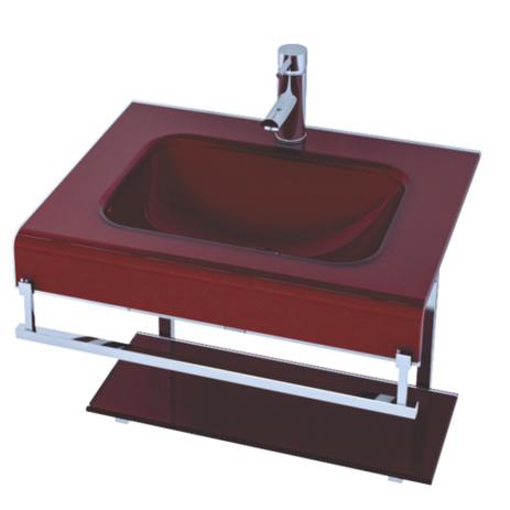 Gabinete de Vidro e Inox 50cm para Banheiro Mod. Bella Veneza Conjunto Lavatório c/ Cuba Vinho - Vidros brasil Menor preço em Gabinete de Vidro e Inox 50cm para Banheiro Mod. Bella Veneza Conjunto Lavatório c/ Cuba Vinho - Vidros brasil