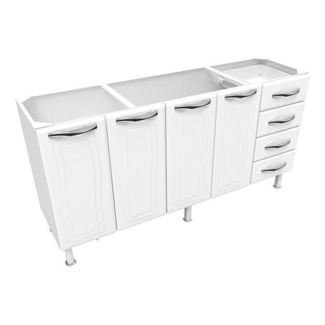 Gabinete em Aço Colormaq Ipanema para Pia de 2,00m Branco Menor preço em Gabinete em Aço Colormaq Ipanema para Pia de 2,00m Branco