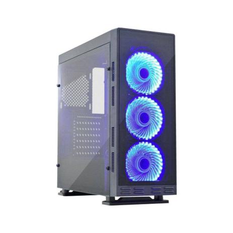 Gabinete Gamer Anjo da Noite III - Preto LED Azul - CG-8FV3 - K-mex Menor preço em Gabinete Gamer Anjo da Noite III - Preto LED Azul - CG-8FV3 - K-mex