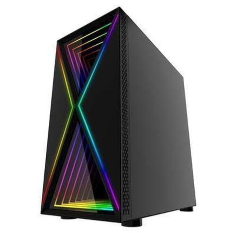 Gabinete gamer bg-034 bluecase Menor preço em Gabinete gamer bg-034 bluecase