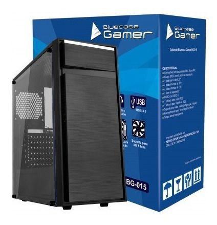 Gabinete Gamer Bluecase Bg-015 Lateral Acrilica Com Nota Menor preço em Gabinete Gamer Bluecase Bg-015 Lateral Acrilica Com Nota
