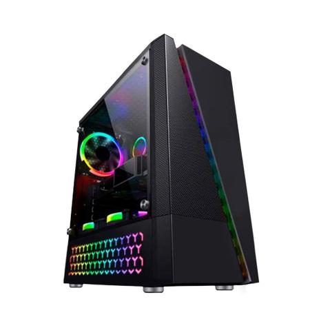 Gabinete Gamer Bluecase BG-018 Mid Tower, RGB, Lateral em Acrílico - BG018BGCASE Menor preço em Gabinete Gamer Bluecase BG-018 Mid Tower, RGB, Lateral em Acrílico - BG018BGCASE