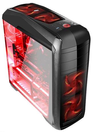 Gabinete Gamer Bluecase BG-024 - USB 3.0 - 5 Coolers Inclusos - LED Vermelho - Oficina dos bits é boa?