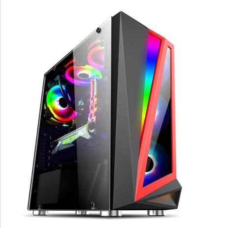 Gabinete Gamer Bluecase BG-040, Fita LED RGB, ATX, Lateral em Vidro Temperado, Preto - BG040CASE Menor preço em Gabinete Gamer Bluecase BG-040, Fita LED RGB, ATX, Lateral em Vidro Temperado, Preto - BG040CASE