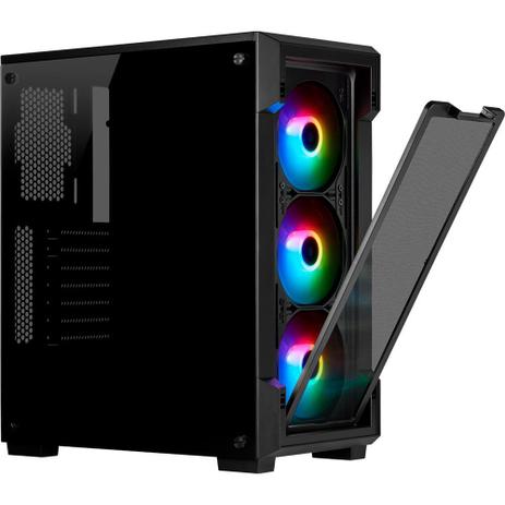 Gabinete Gamer Corsair ICUE 220T TG RGB, Mid Tower, com FAN, Lateral e Frontal em Vidro - CC-9011190 Menor preço em Gabinete Gamer Corsair ICUE 220T TG RGB, Mid Tower, com FAN, Lateral e Frontal em Vidro - CC-9011190