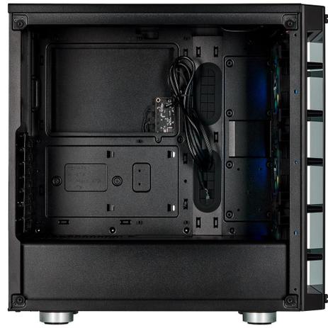 Gabinete Gamer Corsair iCUE 465X, RGB, Mid-Tower, ATX, Lateral e Frontal em Vidro Temperado, Com FAN - CC-9011188-WW Menor preço em Gabinete Gamer Corsair iCUE 465X, RGB, Mid-Tower, ATX, Lateral e Frontal em Vidro Temperado, Com FAN - CC-9011188-WW