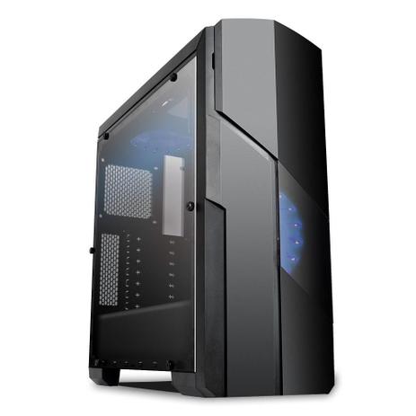 Gabinete Gamer Galaxy USB 3.0 - Preto LED Azul - MYMAX Menor preço em Gabinete Gamer Galaxy USB 3.0 - Preto LED Azul - MYMAX