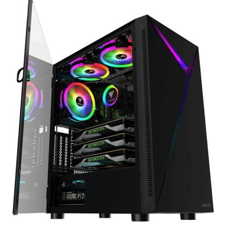 Gabinete Gamer Gamdias Argus E4 Rgb C/ Vidro Temperado Preto Mid-Tower é boa?