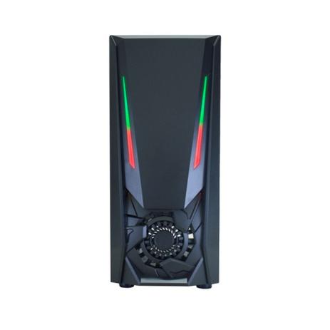 Gabinete Gamer K-Mex CG-01TJ Jaeger I Fita Led RGB Rainbow USB 3.0/2.0 S/ Fonte S/ Cooler - Preto Menor preço em Gabinete Gamer K-Mex CG-01TJ Jaeger I Fita Led RGB Rainbow USB 3.0/2.0 S/ Fonte S/ Cooler - Preto