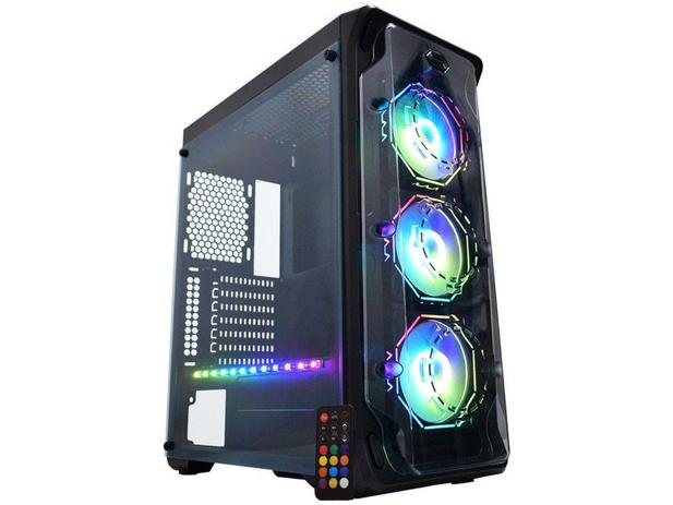 Gabinete Gamer K-Mex Dark Trooper Polygon CG-03B1 - RGB ATX 8 FANs Preto é boa?