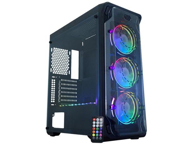 Gabinete Gamer K-Mex Dark Trooper Rítmico CG-05B1 - RGB ATX 8 FANs Preto é boa?