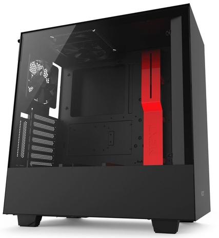 Gabinete Gamer NZXT H500I BLACK/RED RGB Vidro Temperado CA-H500W-BR Menor preço em Gabinete Gamer NZXT H500I BLACK/RED RGB Vidro Temperado CA-H500W-BR