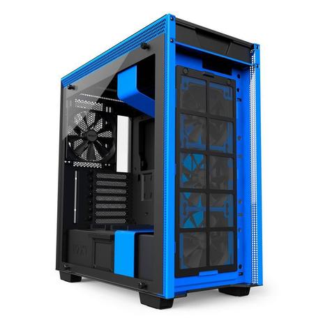 Gabinete Gamer NZXT H700 Matte BLACK/BLUE Vidro Temperado CA-H700B-BL Menor preço em Gabinete Gamer NZXT H700 Matte BLACK/BLUE Vidro Temperado CA-H700B-BL