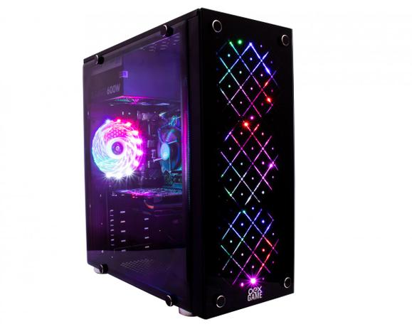 Gabinete GAMER OEX Vortex LED RGB com Janela de Vidro GH100 Menor preço em Gabinete GAMER OEX Vortex LED RGB com Janela de Vidro GH100