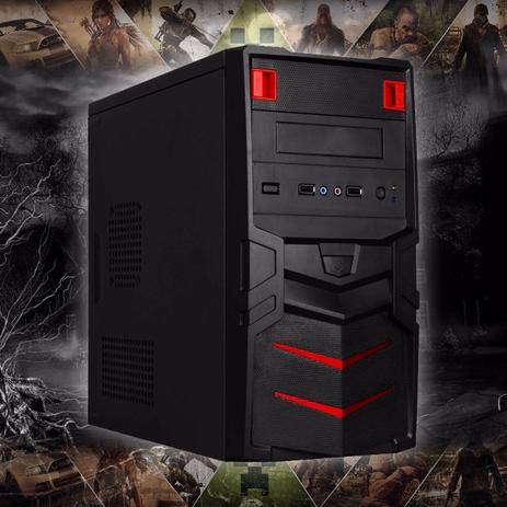 Gabinete gamer p11 red - Brx Menor preço em Gabinete gamer p11 red - Brx