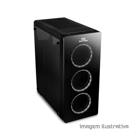 Gabinete Gamer para Computador Starting Preto Sumay Menor preço em Gabinete Gamer para Computador Starting Preto Sumay