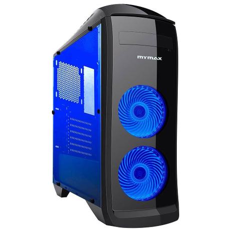 Gabinete Gamer Pegasus Preto Led Azul 2 Fans Frontais Mymax é boa?
