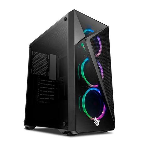 Menor preço em Gabinete Gamer Pichau Lark Vidro Temperado Preto, PG-LK-01