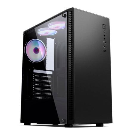 Gabinete Gamer Pixxo CGT31B, ATX, Preto Menor preço em Gabinete Gamer Pixxo CGT31B, ATX, Preto