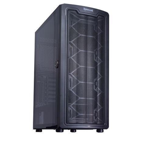 Gabinete Gamer Redragon Bluestreak Preto Mid Tower Lateral Vidro Temperado Sem Fan - GC-MA211 Menor preço em Gabinete Gamer Redragon Bluestreak Preto Mid Tower Lateral Vidro Temperado Sem Fan - GC-MA211